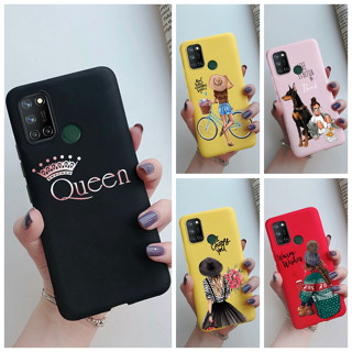 เคสโทรศัพท์ซิลิโคน แบบนิ่ม ลายมงกุฎ หรูหรา สําหรับ Realme 7i Realme C17