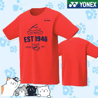 Yonex ใหม่ เสื้อกีฬาแบดมินตัน แขนสั้น แบบแห้งเร็ว เหมาะกับฤดูร้อน สําหรับนักเรียน ผู้ชาย และผู้หญิง 2023