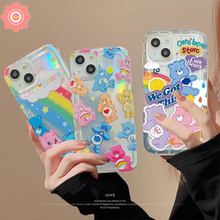 เคสโทรศัพท์มือถือ แบบนิ่ม ลายการ์ตูนหมี สีรุ้ง สําหรับ Redmi Note 10 11s 11 10s 9 8 10 PRO MAX Redmi 9A 10C 12C 9 10 A1 9C NFC 10A 9T A2 POCO F4