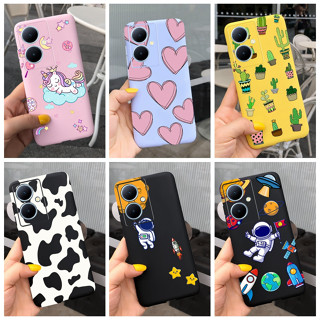 เคสซิลิโคนนิ่ม ลายวัวนักบินอวกาศ สําหรับ Vivo Y78+ Y78 Global 2023 Y 78 Y78 Plus 5G V2271A