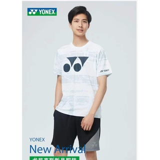 เสื้อกีฬาแขนสั้น ลายทีมแบดมินตัน Yonex แฟชั่นฤดูร้อน สําหรับผู้ชาย และผู้หญิง 2023