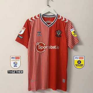 เสื้อกีฬาแขนสั้น ลายทีมชาติฟุตบอล Southampton 23/24 ชุดเหย้า S-4XL