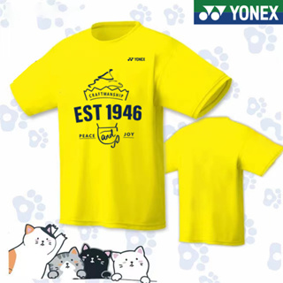 Yonex เสื้อกีฬาแบดมินตัน พิมพ์ลายวอลเลย์บอล เทนนิส แบบแห้งเร็ว สําหรับผู้ชาย และผู้หญิง