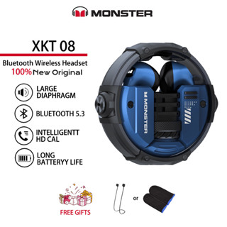 Monster XKT10 ของแท้ 100% ชุดหูฟังซับวูฟเฟอร์บลูทูธไร้สาย BT5.2 HIFI เสียงเซอร์ราวด์ สแตนด์บายนาน สําหรับเล่นเกม และกีฬา