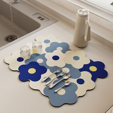 แผ่นซับน้ํา ดูดซับน้ํา และแห้งเร็ว แผ่นกันน้ํา โต๊ะ แผ่นกันน้ํา ล้างทําความสะอาดได้ แผ่นซับน้ํา ป้องกันเชื้อรา