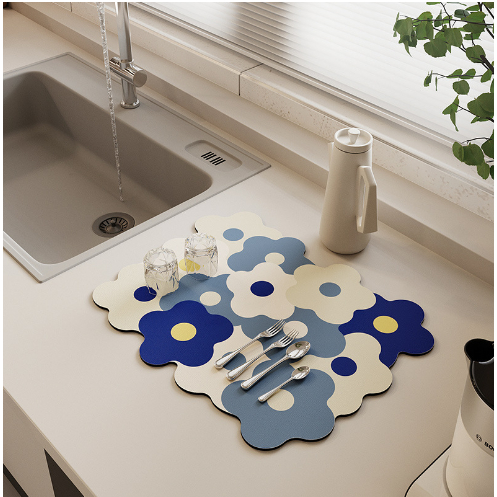 แผ่นซับน้ํา ดูดซับน้ํา และแห้งเร็ว แผ่นกันน้ํา โต๊ะ แผ่นกันน้ํา ล้างทําความสะอาดได้ แผ่นซับน้ํา ป้องกันเชื้อรา - รูปที่ 7