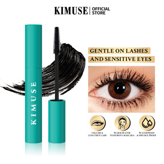 Kimuse มาสคาร่า กันน้ํา ติดทนนาน กันเปื้อน ขนตางอน แต่งหน้า ตา สีดํา