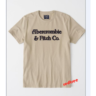 เสื้อยืดแขนสั้น ปักลาย Abercrombie &amp; Fitch สําหรับผู้ชาย