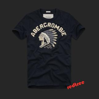 เสื้อยืดแขนสั้น ปักลาย Abercrombie &amp; Fitch สําหรับผู้ชาย