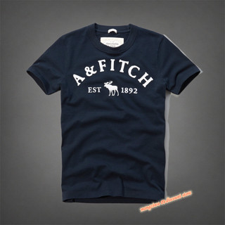 เสื้อยืดแขนสั้น พิมพ์ลาย Abercrombie &amp; Fitch แฟชั่นสําหรับผู้ชาย