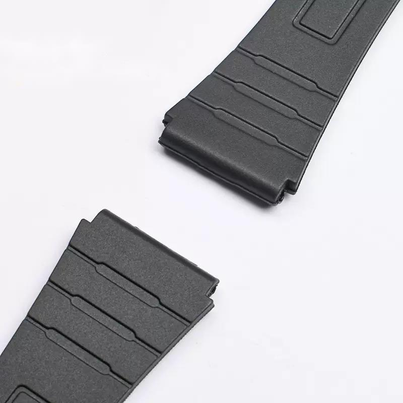 สายนาฬิกาสําหรับ Casio F-91W-1 F91WM F-84W F-94W A168w A158 AE-1200 1300 สีดํา สายพลาสติกเรซิ่นพร้อมพิน ราคา ถูกที่สุด ดีลบีเคเค แกลเลอรีภาพที่ 4