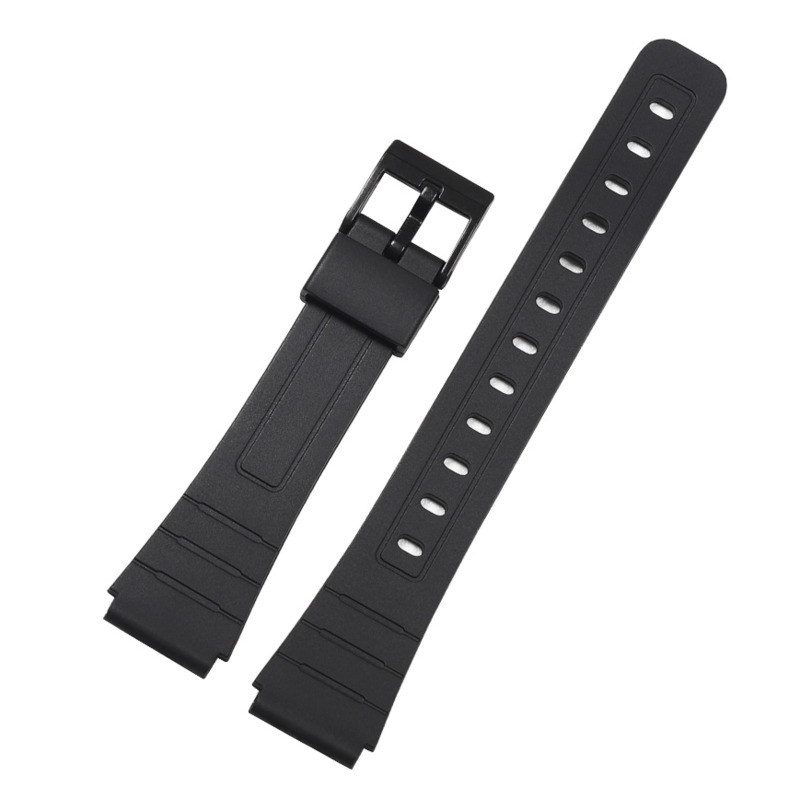 สายนาฬิกาสําหรับ Casio F-91W-1 F91WM F-84W F-94W A168w A158 AE-1200 1300 สีดํา สายพลาสติกเรซิ่นพร้อมพิน ราคา ถูกที่สุด ดีลบีเคเค แกลเลอรีภาพที่ 6