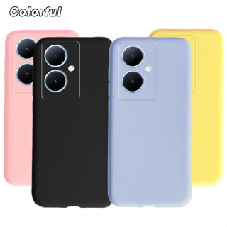 เคสซิลิโคนนิ่ม สีแคนดี้ สําหรับ Vivo Y78 Global 2023 Y78+ Y 78 Plus 5G V2271A