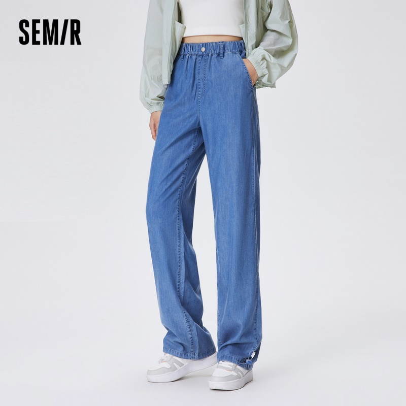 Semir กางเกงยีนขายาว ป้องกันแบคทีเรีย แบบแห้งเร็ว เหมาะกับฤดูร้อน สําหรับสตรี 2023