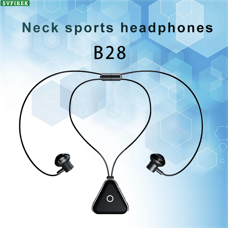ชุดหูฟังบลูทูธไร้สาย B28 Hifi ตัดเสียงรบกวน แบบสั่น แนวสร้างสรรค์ สําหรับเล่นกีฬา