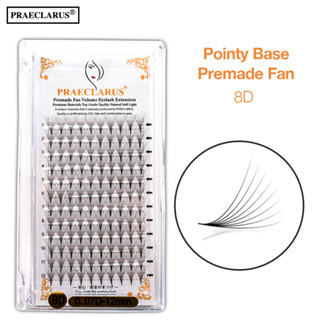 Praeclarus พัดต่อขนตา 8D แฮนด์เมด หนา 0.07 มม.
