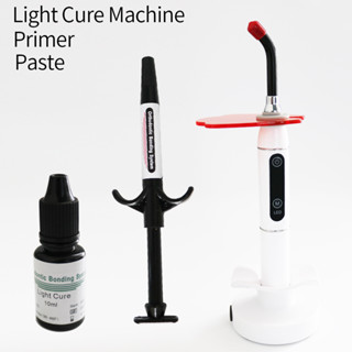 เครื่องรักษาแสง 1 ชิ้น + ไพรเมอร์ 10 มล. + วาง 3.5 กรัม Light Cure Machine+10ml Primer+3.5g Paste