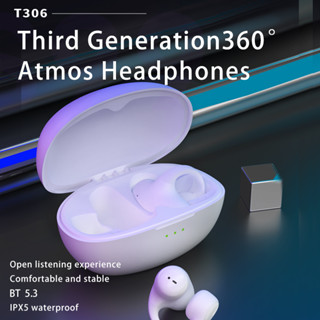 ONIKUMA ใหม่ T306 เสียง Earcuffs Ear Bone Conduction ต่างหูหูฟังไร้สายบลูทูธ 5.3 สำหรับ เสียงคุณภาพสูง