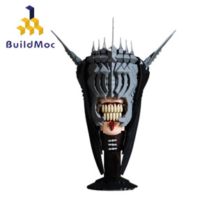 Buildmoc บล็อคตัวต่อ รูปหมวกกันน็อค the Lord of the Rings Mouth of Sauron ของเล่นเสริมการเรียนรู้ สําหรับเด็กผู้ชาย 694 ชิ้น MOC-139487