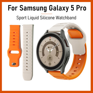 สายนาฬิกาข้อมือซิลิโคน ระบายอากาศ แบบเปลี่ยน สําหรับ Samsung Galaxy Watch 5 Pro 45 มม. 44 มม. 40 มม. Samsung Galaxy 4 Galaxy 3 45 มม. 41 มม. Active 2 44 มม. 40 มม.