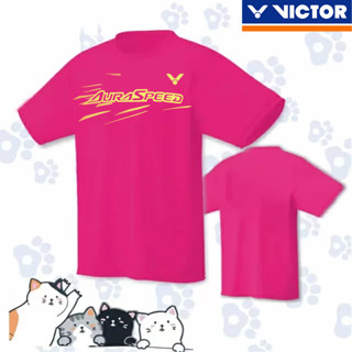 Victor 2023 ใหม่ ชุดกีฬา เสื้อแขนสั้น กางเกงขาสั้น ระบายอากาศ แห้งเร็ว สําหรับผู้ชายและผู้หญิง เหมาะกับการวิ่ง เล่นแบดมินตัน