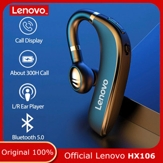 Lenovo HX106 ชุดหูฟังบลูทูธ 5.0 HD IPX5 ไมโครโฟน กันน้ํา ลดเสียงรบกวน สําหรับเล่นกีฬา ขับรถ ประชุม