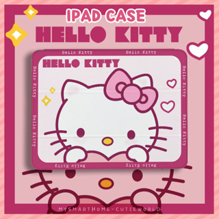 เคสแท็บเล็ต TPU ลายการ์ตูน Hello Kitty น่ารัก สําหรับ Ipad Ipad Mini 4 5 Ipad 9th Generation Ipad Air 4 5