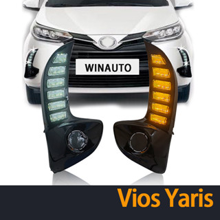 หลอดไฟตัดหมอกไดนามิก Led อุปกรณ์เสริม สําหรับรถยนต์ Toyota Yaris Vios(2020-2022)