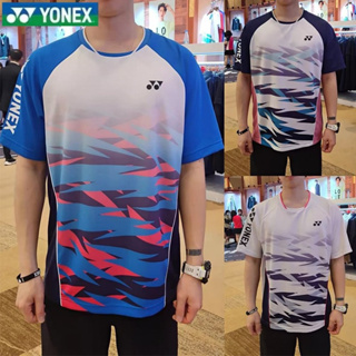 เสื้อกีฬาแบดมินตัน New Yonex ดูดซับเหงื่อได้ดี แห้งเร็ว ระบายอากาศได้ดี แฟชั่นฤดูร้อน สไตล์เกาหลี สําหรับผู้ชาย และผู้หญิง