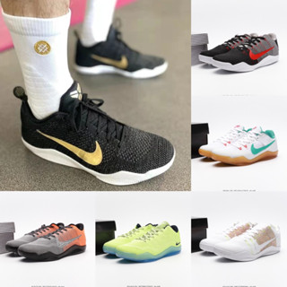 Kobe 11 Elite รองเท้ากีฬา รองเท้าบาสเก็ตบอล ผ้าถัก สไตล์เรโทร สําหรับผู้ชาย
