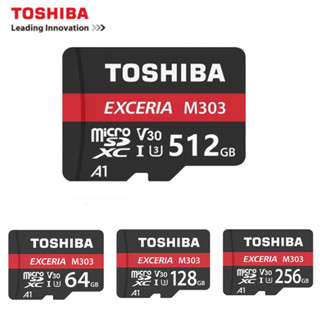 Toshiba การ์ดหน่วยความจําไมโคร 64GB 128GB 256GB V30 U3 Mini Micro SD Card Trans Flash