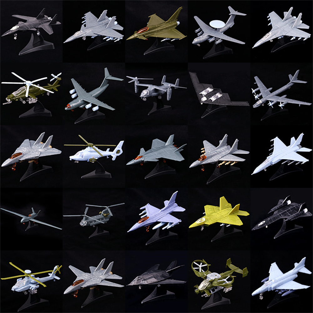 มินิของเล่นพลาสติก 8 รูปแบบเครื่องบินประกอบรุ่น JH-7 su-33 J-11 su-47 KJ-2000 WZ-9 RDAGUNSHIP WZ-10 