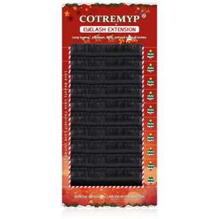 Cotremyp ขนตาปลอม รูปตัว Y สีดํา พรีเมี่ยม 0.07 C 8-14 ขนตาธรรมชาติ เครื่องสําอาง สําหรับผู้หญิง