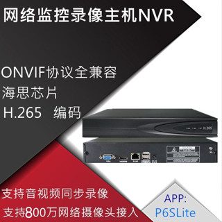 กล้องวงจรปิด 9 ช่อง 16 ช่อง 36 ช่อง IP NVR H.265 โปรโตคอล Onvif 4K 5MP 1080P เชื่อมต่อแอปโทรศัพท์มือถือ ดู เล่นซ้ําได้ สัญญาณเตือนมนุษย์ P6SLite