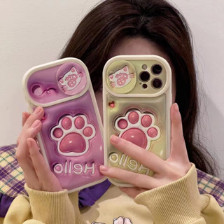 เคสป้องกันโทรศัพท์มือถือ ลายกรงเล็บแมวน่ารัก รวมทุกอย่าง สําหรับ iPhone14 13 12 11 Pro MAX