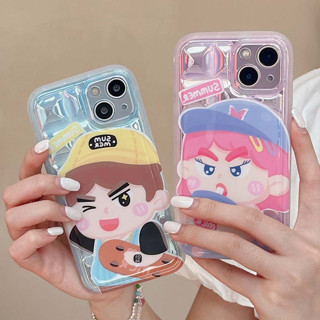 เคสโทรศัพท์มือถือ กันกระแทก ลายการ์ตูนน่ารัก เรียบง่าย สําหรับ iPhone 11 14PROMAX 12PROMAX 13PROMAX