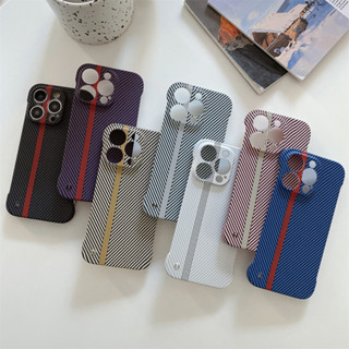 เคสโทรศัพท์มือถือ PC คาร์บอนไฟเบอร์ กันกระแทก ลายสติกเกอร์น้ํา แฟชั่น สําหรับ iPhone 13 12 11 14 Pro Max 13Pro 12Pro 14Pro 11