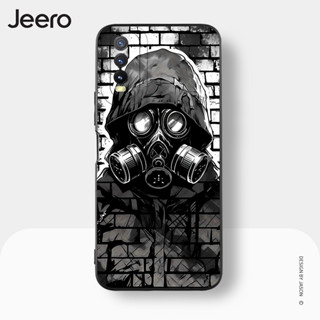 Jeero เคสวีโว่ เคสซิลิโคนนุ่มขอบเหลี่ยมกันกระแทกการ์ตูนตลก เคสโทรศัพท์ VIVO Y3S Y11 Y12 Y12S Y15 Y15S Y15A Y17 Y20 Y20S Y21 Y21T Y33S พลัส HFE2671