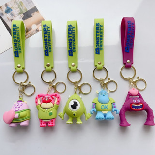 พวงกุญแจซิลิโคน PVC แบบนิ่ม ลายการ์ตูน Disney Sulley Mike 3D คุณภาพสูง สําหรับห้อยกระเป๋า