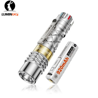 ของแท้ พวงกุญแจไฟฉาย LED 14500 1000 Lumen EDC สําหรับตั้งแคมป์ เดินป่า