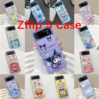 เคสมือถือ ลายการ์ตูนโดเรม่อน ฟองน้ํา สีชมพู พับได้ กันกระแทก สําหรับ Samsung Galaxy Z Flip 5 Z Flip5 Z Flip5