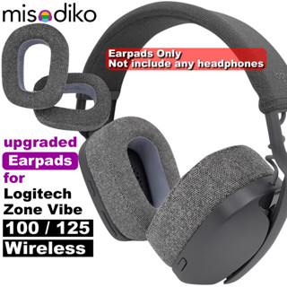 Misodiko แผ่นหูฟังไร้สาย แบบเปลี่ยน สําหรับ Logitech Zone Vibe 100 125