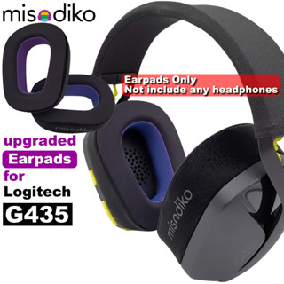 Misodiko แผ่นครอบหูฟัง แบบเปลี่ยน สําหรับ Logitech G435 Gaming Headset