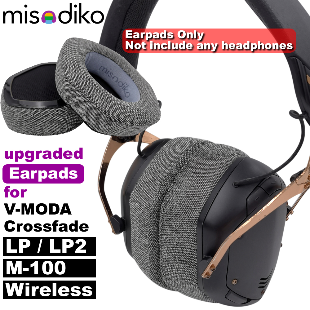 Misodiko แผ่นหูฟังอัพเกรด แบบเปลี่ยน สําหรับ V-MODA Crossfade Wireless LP LP2 M-100