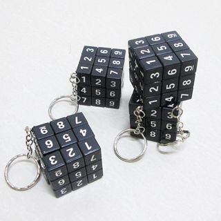 Goods & Gadgets Sudoku Cube Sodoko Puzzle Sodoku พร้อมพวงกุญแจ