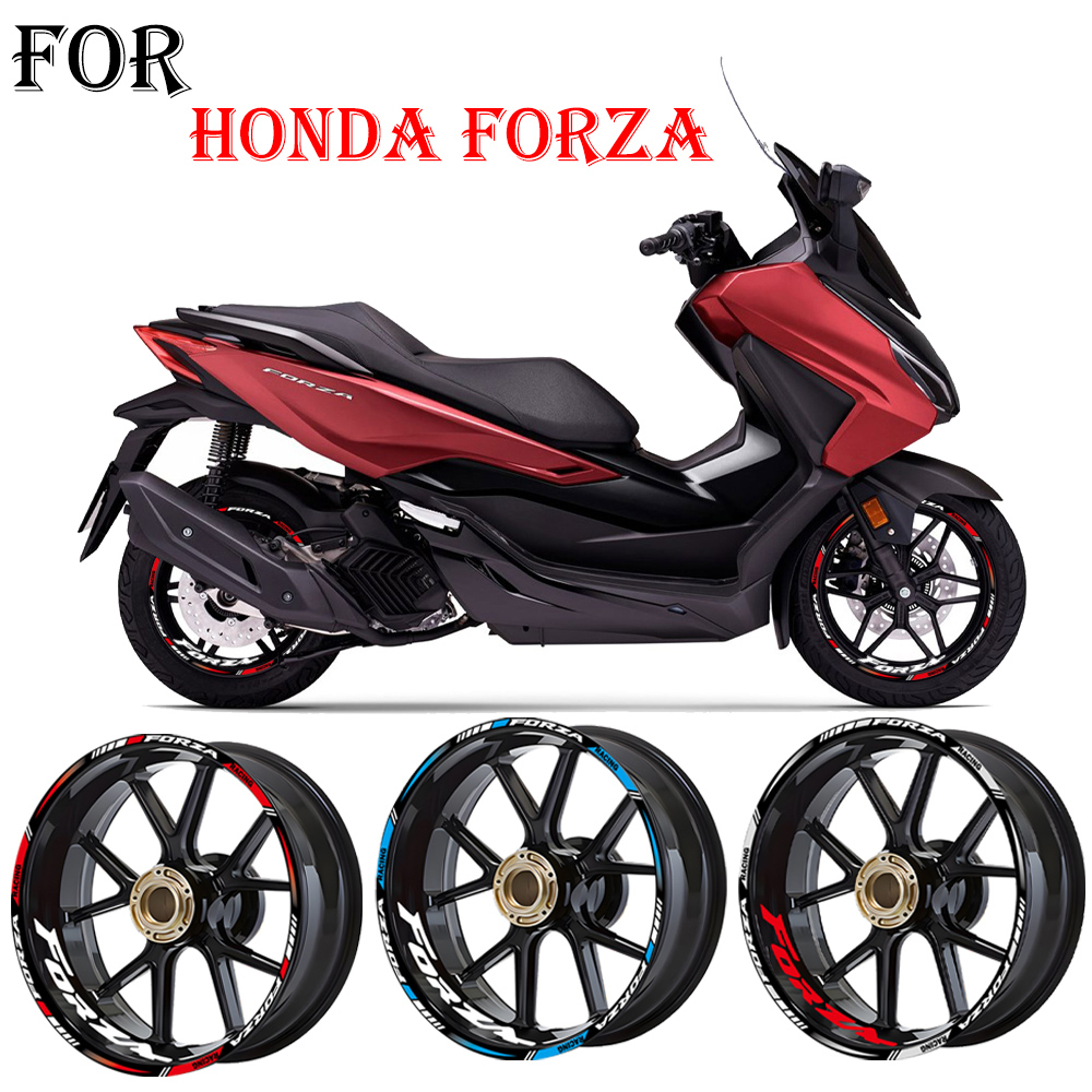 สติกเกอร์สะท้อนแสง สําหรับติดตกแต่งล้อรถยนต์ Honda Fosha Nss 350 Forza 125 300 สติ๊กเกอร์ forza forz