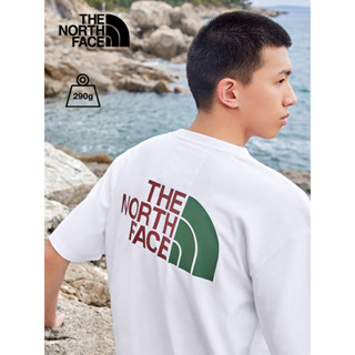 เสื้อยืดแขนสั้น ผ้าฝ้ายแท้ พิมพ์ลายโลโก้ The North Face Pioneer สําหรับผู้ชาย 81M1