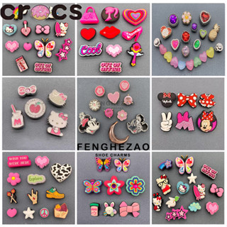 Fhz™ Cross Jibitz BlackPink Barbie Series จี้รองเท้า DIY อุปกรณ์เสริม สําหรับตุ๊กตาบาร์บี้