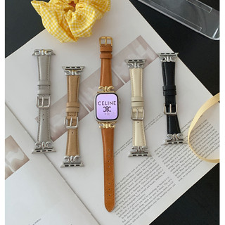 Cic สายนาฬิกาข้อมือหนังแท้ อุปกรณ์เสริม สําหรับ iwatch band 49 มม. 45 มม. 44 มม. 41 มม. 40 มม. Series 8 7 6 5 SE 4