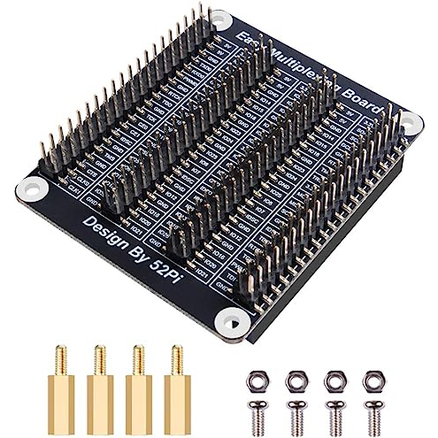 52Pi Raspberry Pi GPIO บอร์ดขยาย Raspberry Pi 4 GPIO 1 ถึง 4 สําหรับ Raspberry Pi 4B / 3B+ / 3B พร้อ